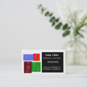 Persönlicher Trainer Visitenkarte (Stehend Vorderseite)