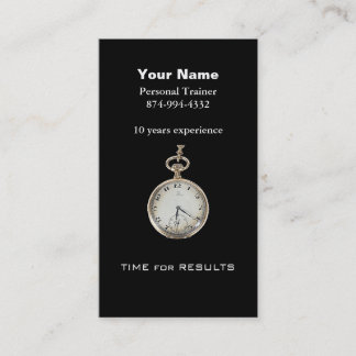 Persönlicher Trainer Visitenkarte