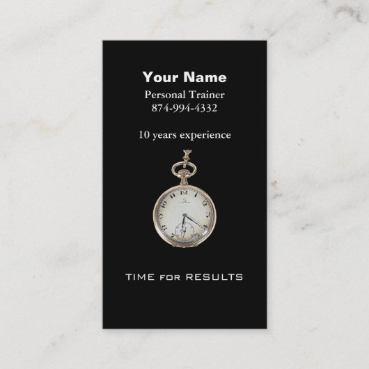 Persönlicher Trainer Visitenkarte (Vorderseite)