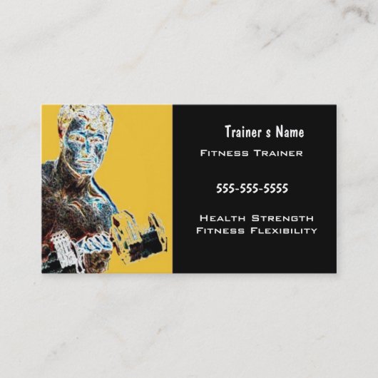 Persönlicher Trainer Visitenkarte (Vorderseite)