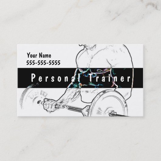 Persönlicher Trainer Visitenkarte (Vorderseite)