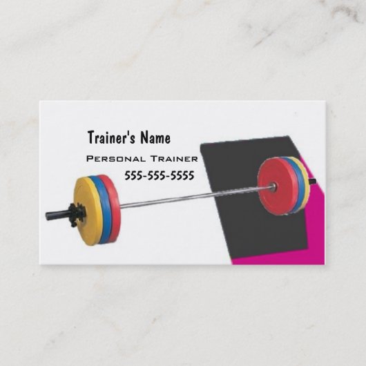 Persönlicher Trainer Visitenkarte (Vorderseite)