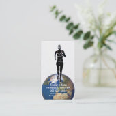 Persönlicher Trainer Visitenkarte (Stehend Vorderseite)