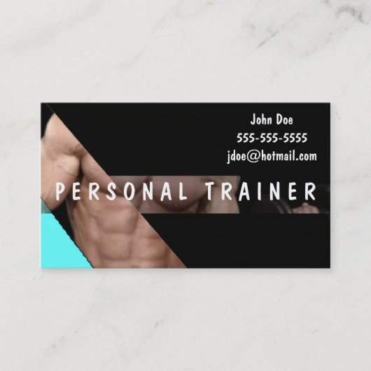 Persönlicher Trainer Visitenkarte (Vorderseite)
