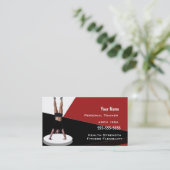 Persönlicher Trainer Visitenkarte (Stehend Vorderseite)