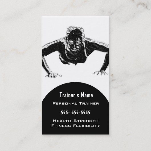 Persönlicher Trainer Visitenkarte (Vorderseite)