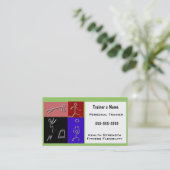 Persönlicher Trainer Visitenkarte (Stehend Vorderseite)