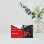 Persönlicher Trainer Visitenkarte (Stehend Vorderseite)