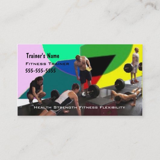 Persönlicher Trainer Visitenkarte (Vorderseite)