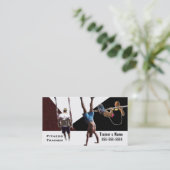 Persönlicher Trainer Visitenkarte (Stehend Vorderseite)