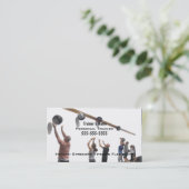 Persönlicher Trainer Visitenkarte (Stehend Vorderseite)