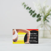 Persönlicher Trainer Visitenkarte (Stehend Vorderseite)