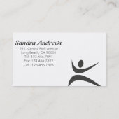 Persönlicher Trainer - Visitenkarten Visitenkarte (Rückseite)