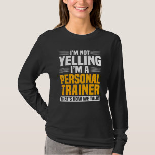 Persönlicher Trainer-Voice-Instructor Fitness-Work T-Shirt