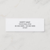 Persönlicher Trainer-Website-Verkauf Mini Visitenkarte (Rückseite)