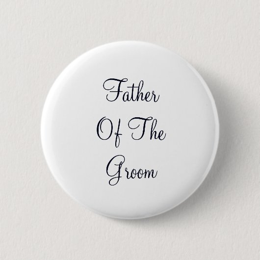 Persönlicher Vater des Grooms Button (Vorderseite)