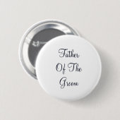 Persönlicher Vater des Grooms Button (Vorne & Hinten)