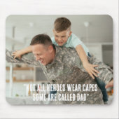 Persönlicher Vatertag Dad Hero Mousepad (Vorne)