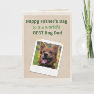 Persönlicher Vatertag für den besten Hundedaddy de Karte