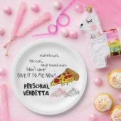 Persönlicher Vendettapapier-Pizza-Teller für Pappteller (Party)