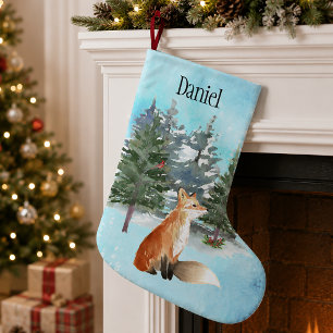 Persönlicher Wald-Fuchs-Weihnachten Kleiner Weihnachtsstrumpf