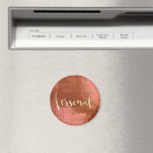 Persönlicher Weekly-Planner Pink Blush Copper Gold Magnet (In Situ (Geschirrspüler))