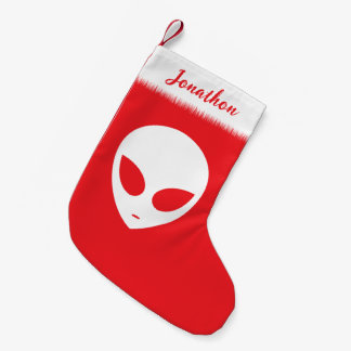 Persönlicher Weihnachts-Alien Kleiner Weihnachtsstrumpf