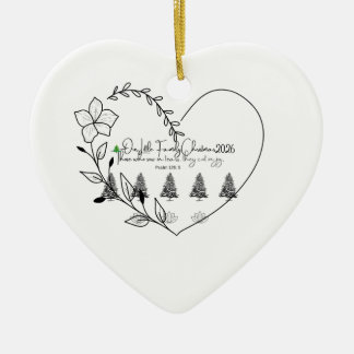 Persönlicher Weihnachts-Schmuck zur Erinnerung Keramik Ornament