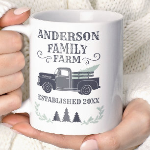 Persönlicher Weihnachtsbaum Familienbauernhof Farm Kaffeetasse