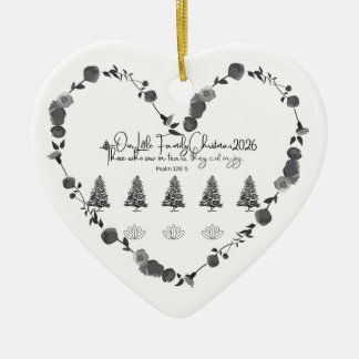 Persönlicher Weihnachtsbaumschmuck zum Gedenken | Keramik Ornament