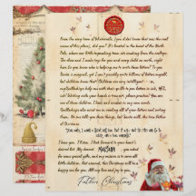 Persönlicher Weihnachtsbrief vom Weihnachtsmann vo
