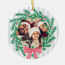 Persönlicher Weihnachtskränze Foto und Grüße