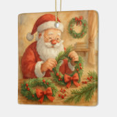 Persönlicher Weihnachtskränze-Workshop von Santa Keramikornament (Links)