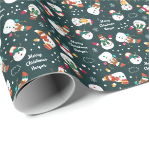 Persönlicher Weihnachtsmann Weihnachten Geschenkpapier