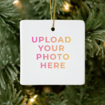Persönlicher Weihnachtsschmuck | Foto, Name & Fami