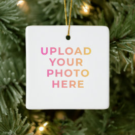 Persönlicher Weihnachtsschmuck | Foto, Name & Fami