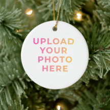 Persönlicher Weihnachtsschmuck | Foto, Name & Fami