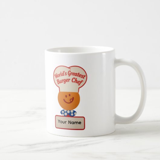 Persönlicher World's Greatest Burger Chef  Kaffeetasse (Rechts)