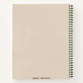 Persönlicher Zeitschriftenplaner | Notebook Notizblock (Rückseite)