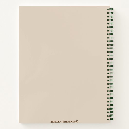 Persönlicher Zeitschriftenplaner | Notebook Notizblock (Rückseite)