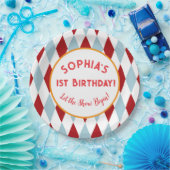 Persönlicher Zirkus-Geburtstag Pappteller (Party)