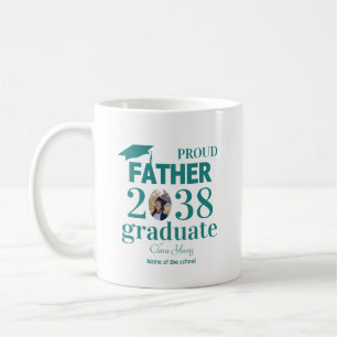 Persönliches Abschluss-Shirt für stolze Väter Kaffeetasse