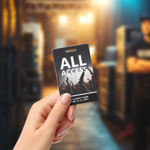 Persönliches Abzeichen für den All-Access-Pass für Ausweis