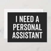 Persönliches Assistenzangebot Postkarte (Vorne/Hinten)