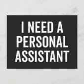 Persönliches Assistenzangebot Postkarte (Vorderseite)