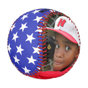 Persönliches Baseball-Foto mit Namen und Jahr Baseball