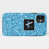 Persönliches Blau Case-Mate iPhone Hülle (Rückseite (Horizontal))
