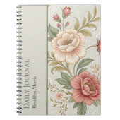Persönliches Blumen-Planer-Journal/Notizbuch Notizblock (Vorderseite)