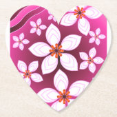 Persönliches Blumenmuster-Geschenk Untersetzer (Vorderseite)