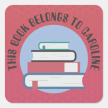 PERSÖNLICHES BOOKPLATE, BÜCHER, GESTAPELTE BÜCHER,